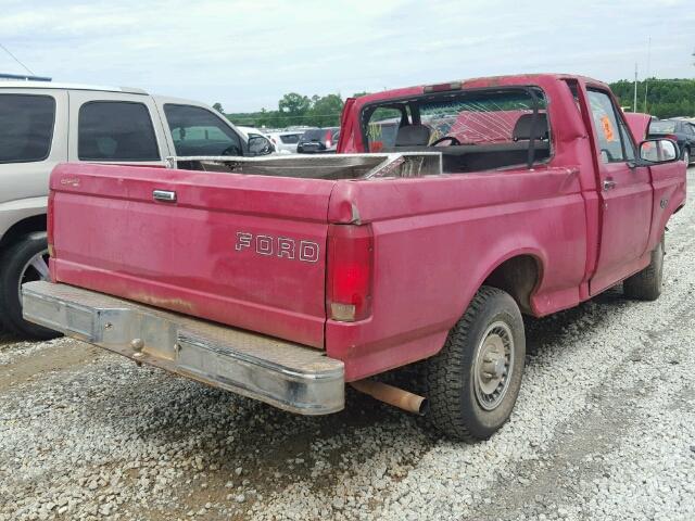 1FTDF15Y5RNA01827 - 1994 FORD F150 RED photo 4