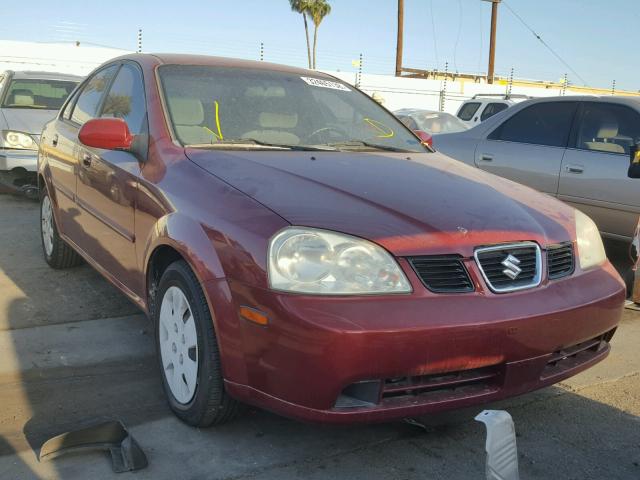 KL5JD56Z45K159214 - 2005 SUZUKI FORENZA S RED photo 1