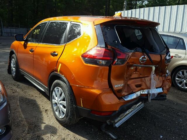 5N1AT2MT5HC743593 - 2017 NISSAN ROGUE S ORANGE photo 3