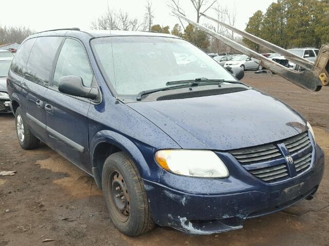 1D4GP24R45B187689 - 2005 DODGE GRAND CARA BLUE photo 1