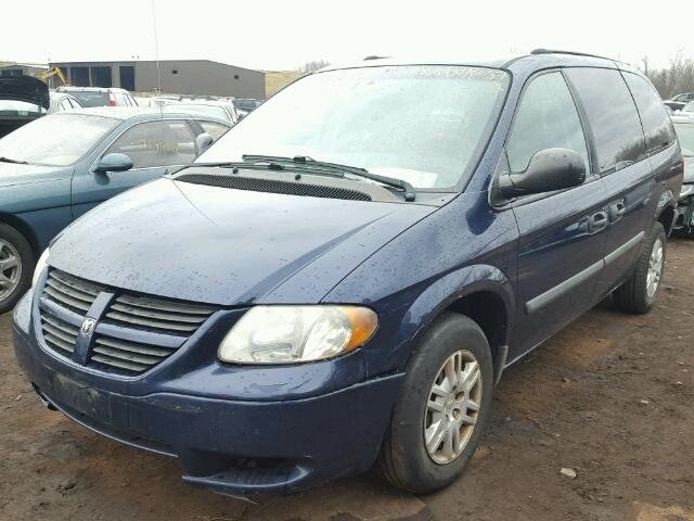 1D4GP24R45B187689 - 2005 DODGE GRAND CARA BLUE photo 2