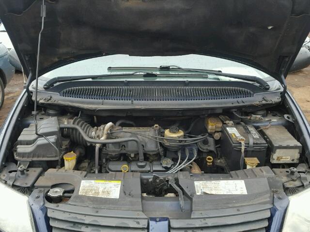 1D4GP24R45B187689 - 2005 DODGE GRAND CARA BLUE photo 7