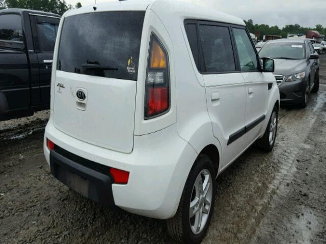 KNDJT2A22A7701493 - 2010 KIA SOUL + WHITE photo 4