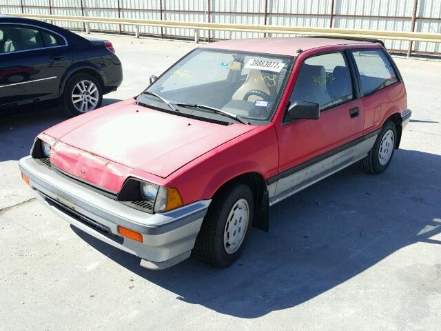 JHMAH5331FS041698 - 1985 HONDA CIVIC 1500 RED photo 2