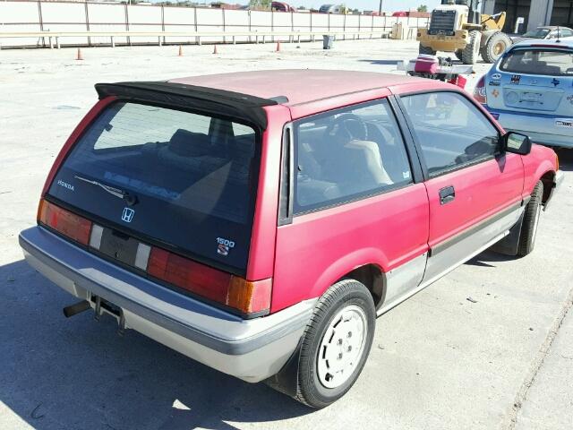 JHMAH5331FS041698 - 1985 HONDA CIVIC 1500 RED photo 4