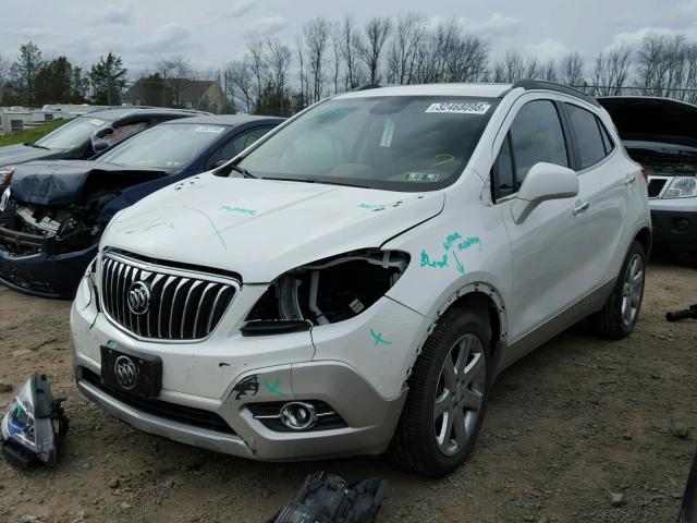 KL4CJCSBXDB192672 - 2013 BUICK ENCORE WHITE photo 2