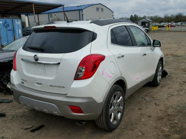 KL4CJCSBXDB192672 - 2013 BUICK ENCORE WHITE photo 4