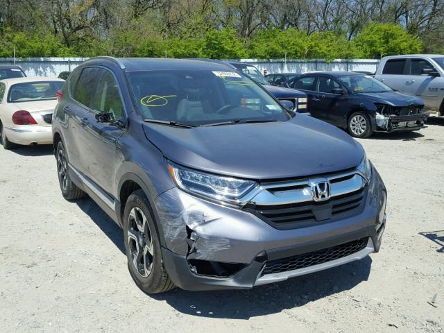 2HKRW2H94HH640795 - 2017 HONDA CR-V TOURI GRAY photo 1