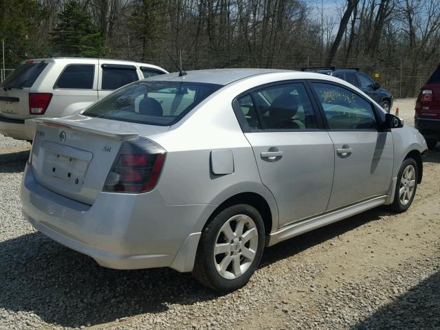 3N1AB6AP7AL723591 - 2010 NISSAN SENTRA 2.0 SILVER photo 4