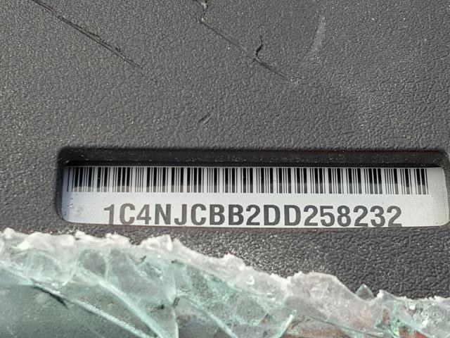 1C4NJCBB2DD258232 - 2013 JEEP COMPASS SP SILVER photo 10