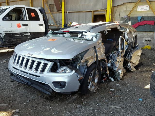 1C4NJCBB2DD258232 - 2013 JEEP COMPASS SP SILVER photo 2