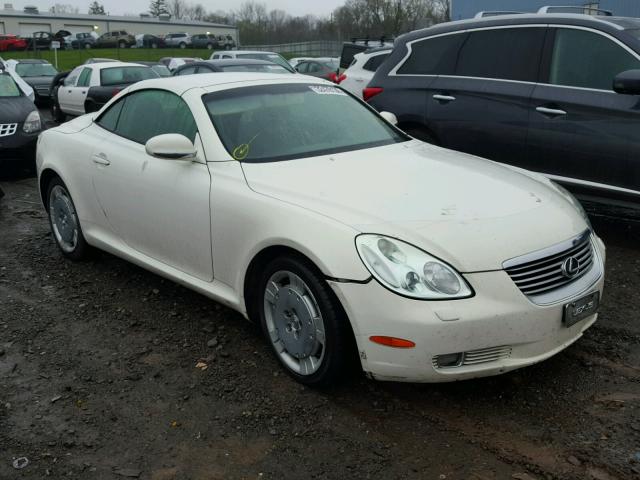 JTHFN48Y440057982 - 2004 LEXUS SC 430 WHITE photo 1