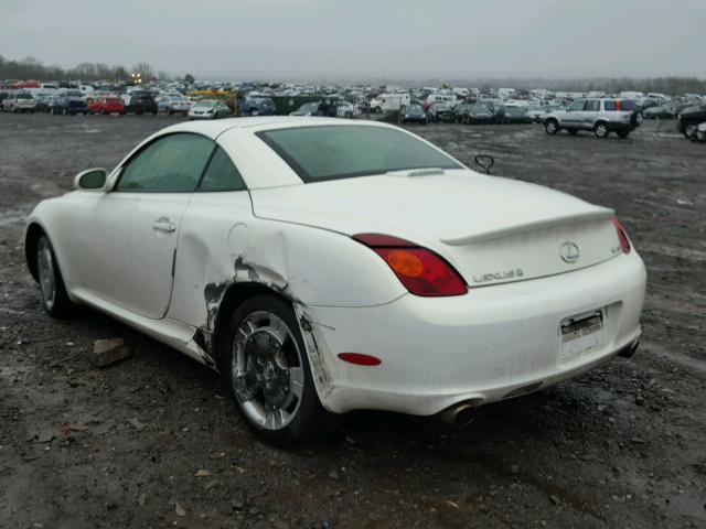 JTHFN48Y440057982 - 2004 LEXUS SC 430 WHITE photo 3