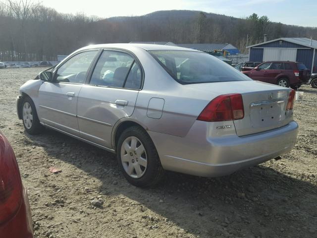 2HGES26781H600957 - 2001 HONDA CIVIC EX SILVER photo 3