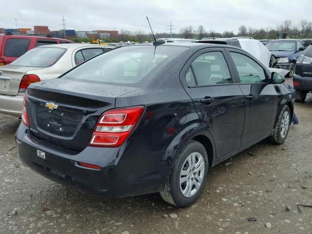 1G1JB5SH0H4172539 - 2017 CHEVROLET SONIC LS 黑色 照片 4