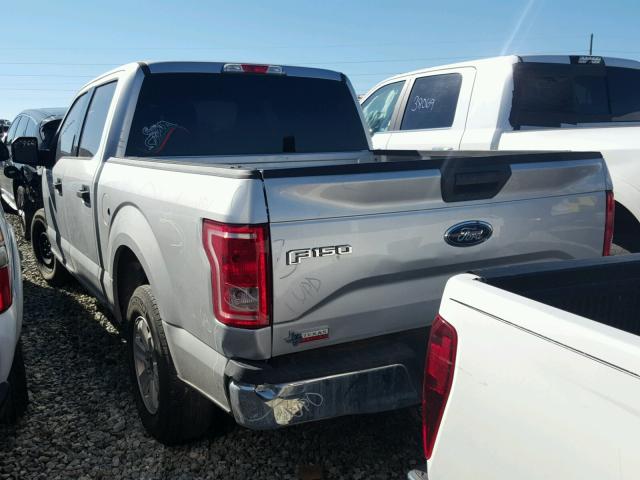 1FTEW1C81FKE59109 - 2015 FORD F150 SUPER GRAY photo 3