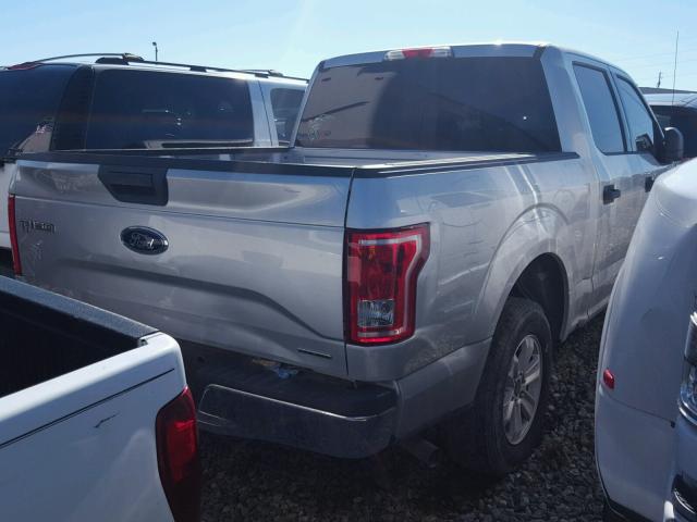 1FTEW1C81FKE59109 - 2015 FORD F150 SUPER GRAY photo 4