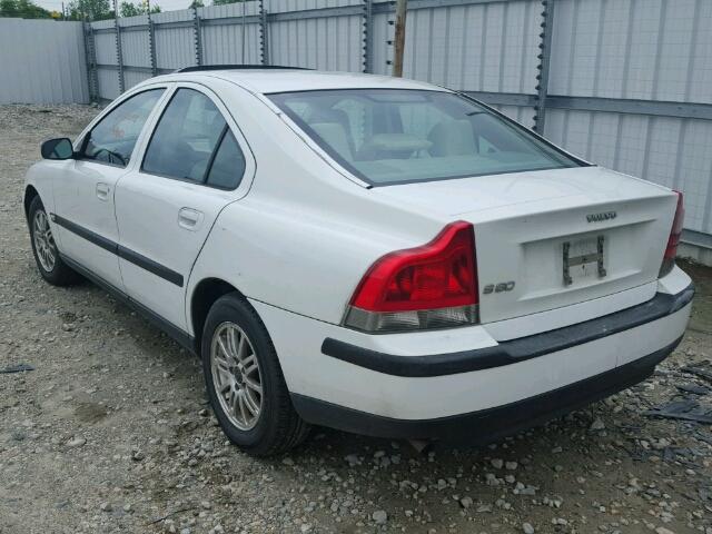 YV1RS64A642393353 - 2004 VOLVO S60 WHITE photo 3