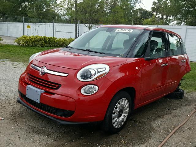 ZFBCFAAH4EZ015824 - 2014 FIAT 500L POP RED photo 2