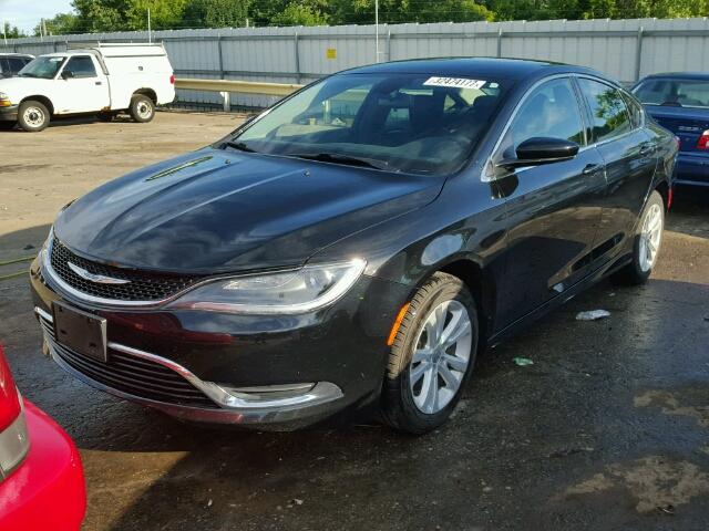 1C3CCCAB3FN705042 - 2015 CHRYSLER 200 LIMITE BLACK photo 2