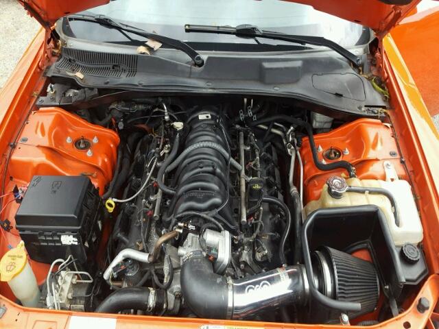 2B3LA53HX8H202927 - 2008 DODGE CHARGER R/ ORANGE photo 7