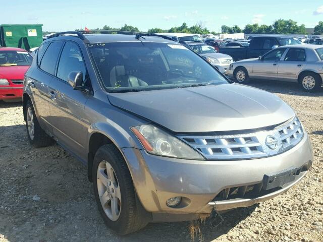 JN8AZ08W04W334183 - 2004 NISSAN MURANO SL GRAY photo 1