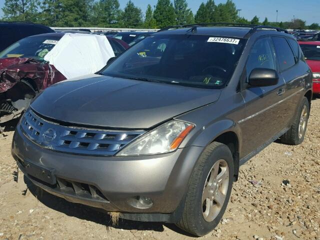 JN8AZ08W04W334183 - 2004 NISSAN MURANO SL GRAY photo 2