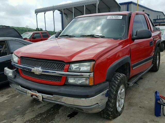 3GNEC12T94G304303 - 2004 CHEVROLET AVALANCHE RED photo 2