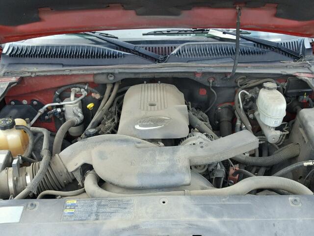 3GNEC12T94G304303 - 2004 CHEVROLET AVALANCHE RED photo 7