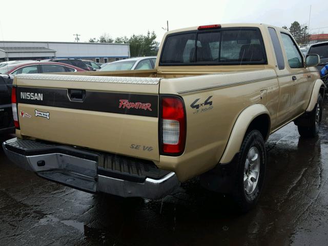 1N6ED26Y3XC310734 - 1999 NISSAN FRONTIER K GOLD photo 4