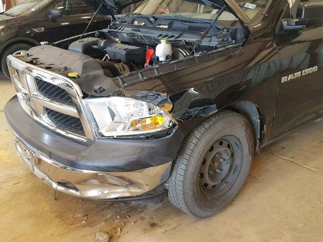 1D7RB1GP9BS567413 - 2011 DODGE RAM 1500 BLACK photo 9