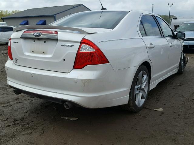 3FAHP0KC1BR138483 - 2011 FORD FUSION SPO WHITE photo 4