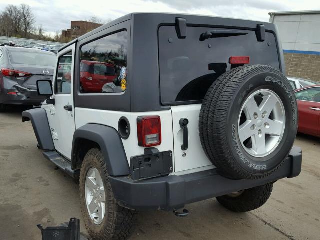 1C4AJWAG2DL702521 - 2013 JEEP WRANGLER S WHITE photo 3