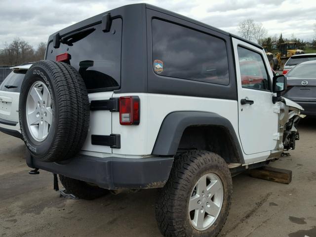 1C4AJWAG2DL702521 - 2013 JEEP WRANGLER S WHITE photo 4