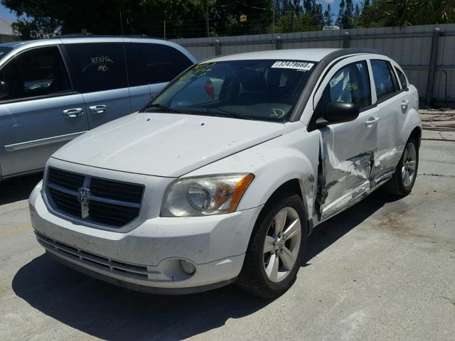 1B3CB3HA4BD269105 - 2011 DODGE CALIBER MA WHITE photo 2