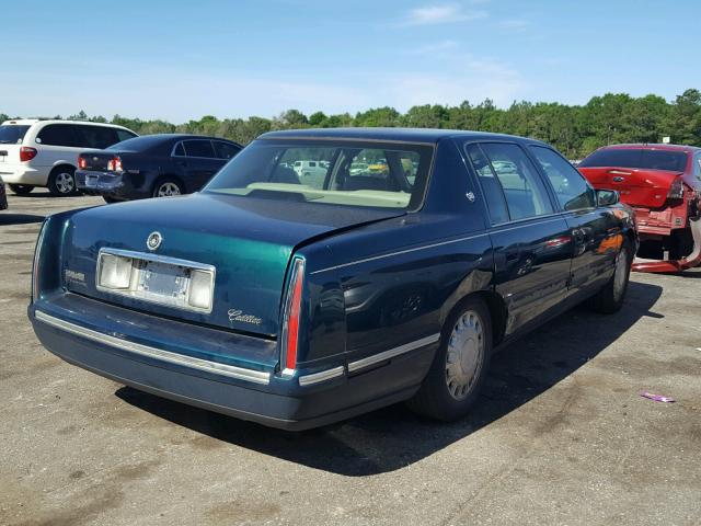 1G6KD54Y7WU801099 - 1998 CADILLAC DEVILLE GREEN photo 4