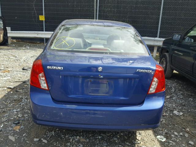 KL5JD56Z55K102780 - 2005 SUZUKI FORENZA S BLUE photo 9