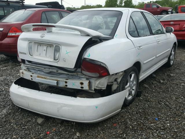 3N1BB51D91L115110 - 2001 NISSAN SENTRA SE WHITE photo 4