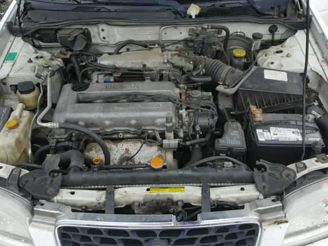 3N1BB51D91L115110 - 2001 NISSAN SENTRA SE WHITE photo 7