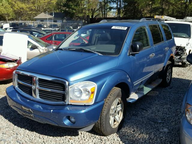 1D4HB58N44F204932 - 2004 DODGE DURANGO LI BLUE photo 2