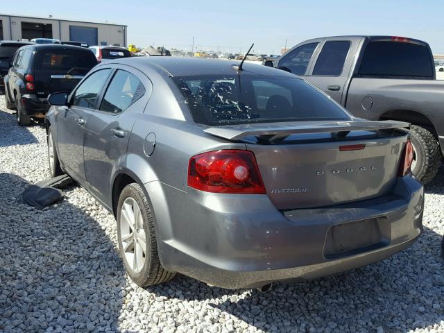 1B3BD1FG1BN622444 - 2011 DODGE AVENGER MA GRAY photo 3