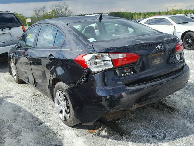 KNAFK4A63F5293254 - 2015 KIA FORTE LX BLACK photo 3