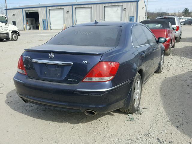 JH4KB16575C013781 - 2005 ACURA RL BLUE photo 4