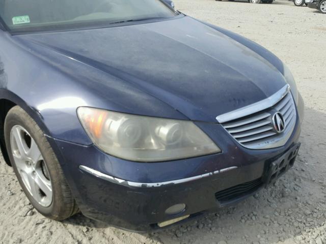 JH4KB16575C013781 - 2005 ACURA RL BLUE photo 9