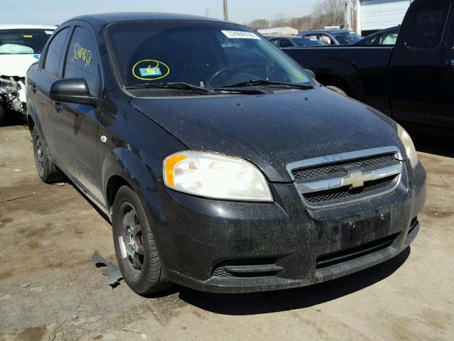 KL1TD56608B101640 - 2008 CHEVROLET AVEO BASE Սև լուսանկար 1