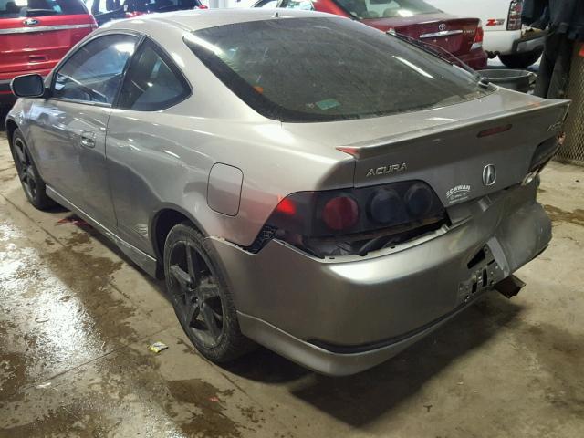 JH4DC530X5S004410 - 2005 ACURA RSX TYPE-S GRAY photo 3