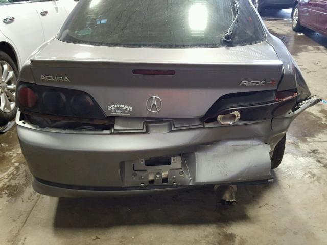 JH4DC530X5S004410 - 2005 ACURA RSX TYPE-S GRAY photo 9