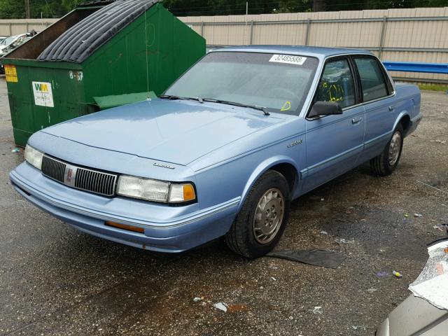 1G3AG54NXP6372441 - 1993 OLDSMOBILE CUTLASS CI BLUE photo 2