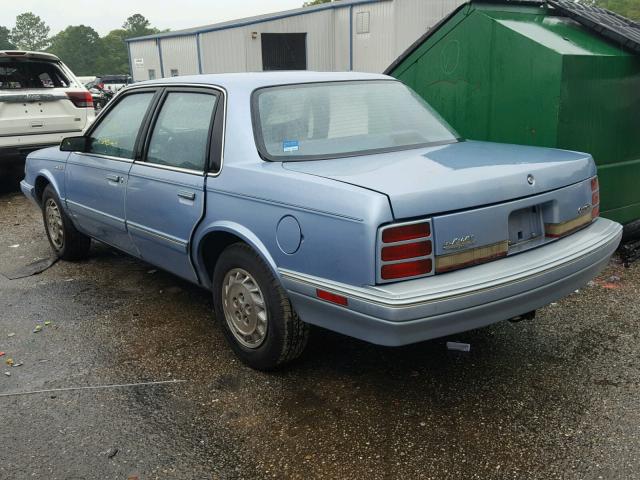 1G3AG54NXP6372441 - 1993 OLDSMOBILE CUTLASS CI BLUE photo 3