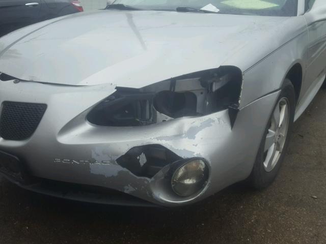 2G2WP552081103730 - 2008 PONTIAC GRAND PRIX ვერცხლისფერი ფოტო 9